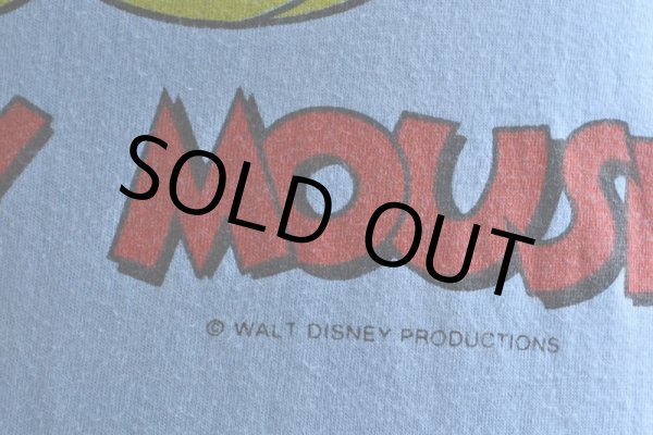 画像8: 1970s MICKEY MOUSE 両面プリントTシャツ　 表記S  (8)