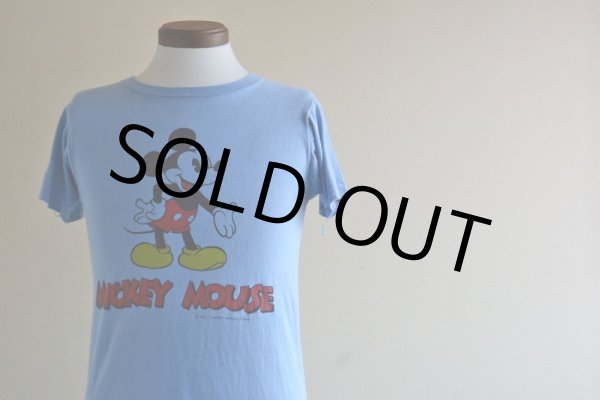 画像5: 1970s MICKEY MOUSE 両面プリントTシャツ　 表記S  (5)