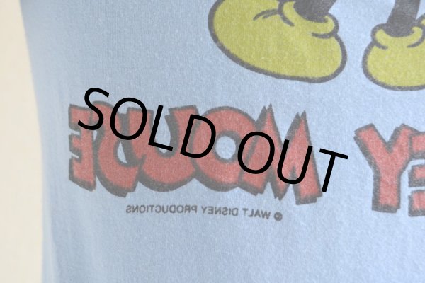 画像13: 1970s MICKEY MOUSE 両面プリントTシャツ　 表記S  (13)