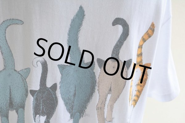 画像12: 1990s ネコ両面プリントTシャツ　 表記L  (12)