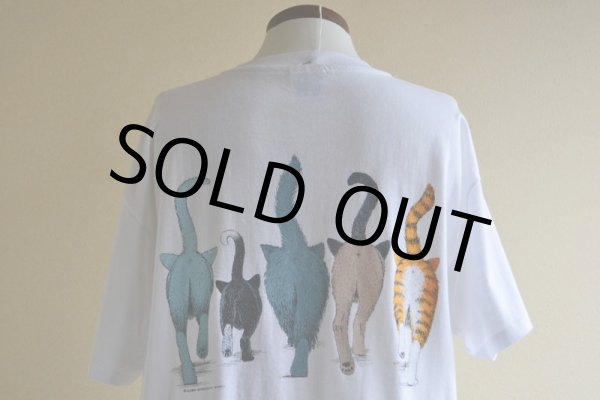 画像11: 1990s ネコ両面プリントTシャツ　 表記L  (11)