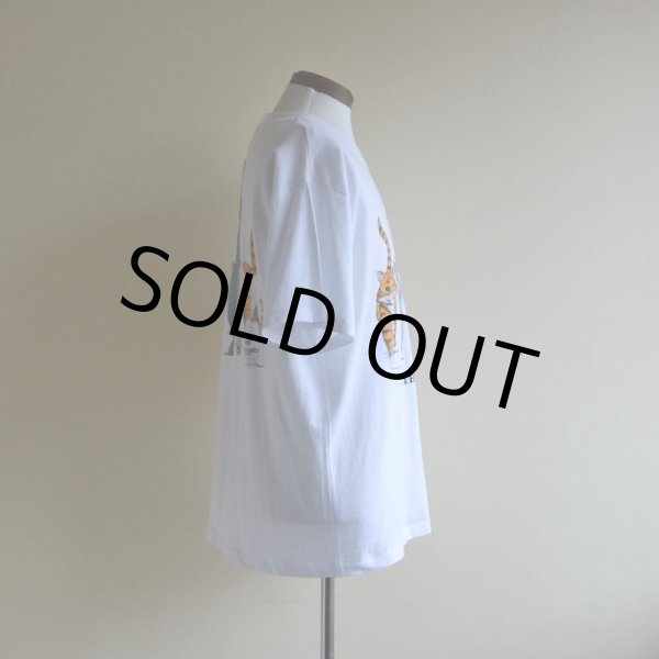 画像2: 1990s ネコ両面プリントTシャツ　 表記L  (2)