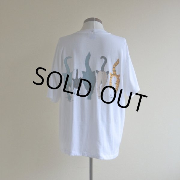 画像3: 1990s ネコ両面プリントTシャツ　 表記L  (3)