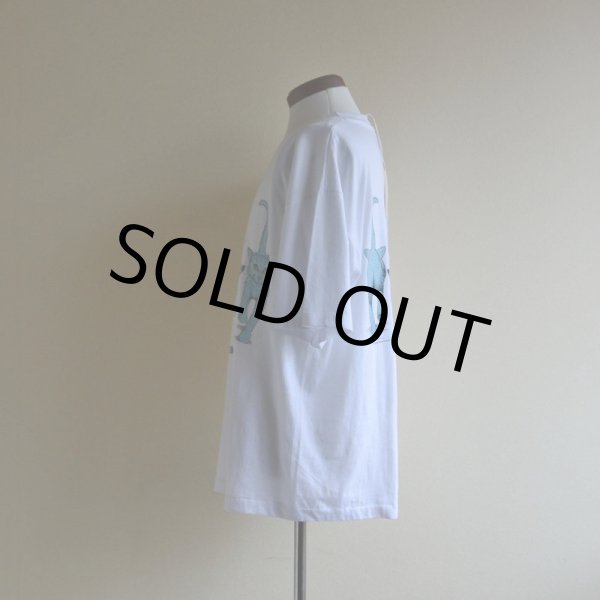 画像4: 1990s ネコ両面プリントTシャツ　 表記L  (4)