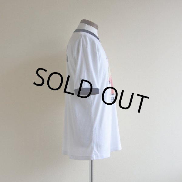 画像2: 1990s 原子爆弾 リンガーTシャツ　 両面プリント　 実寸L  (2)