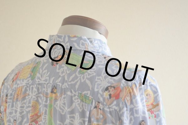 画像14: 1980s reyn spooner レーヨンアロハシャツ　 実寸M  (14)