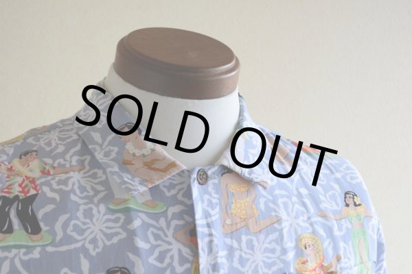 画像6: 1980s reyn spooner レーヨンアロハシャツ　 実寸M  (6)