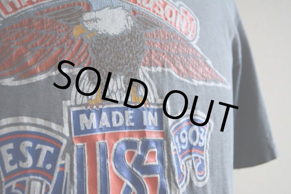 画像8: 1970s Harley-Davidson Tシャツ　 EAGLE ＆ No.1 LOGO　 表記M  (8)