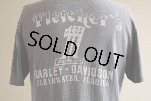 画像11: 1970s Harley-Davidson Tシャツ　 EAGLE ＆ No.1 LOGO　 表記M  (11)