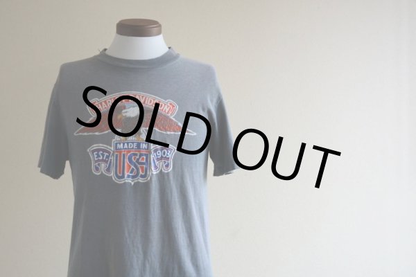 画像6: 1970s Harley-Davidson Tシャツ　 EAGLE ＆ No.1 LOGO　 表記M  (6)