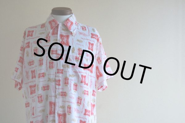 画像5: 1970s Miller Beer 総柄シャツ　 表記L  (5)