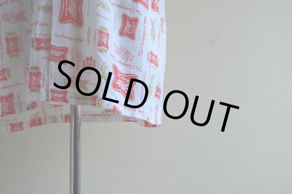 画像10: 1970s Miller Beer 総柄シャツ　 表記L  (10)