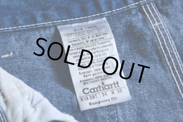 画像6: 1990s Carhartt デニムペインターパンツ  表記W34 L30  (6)