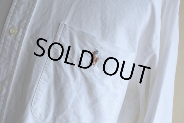 画像7: RalphLauren オックスフォードBDシャツ　 ポケット付き　 表記L  (7)