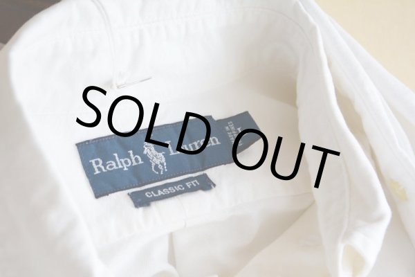 画像13: RalphLauren オックスフォードBDシャツ　 ポケット付き　 表記L  (13)