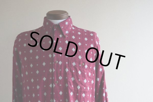 画像6: 1990s SEARS ROEBUCK 総柄BDシャツ  表記M  (6)