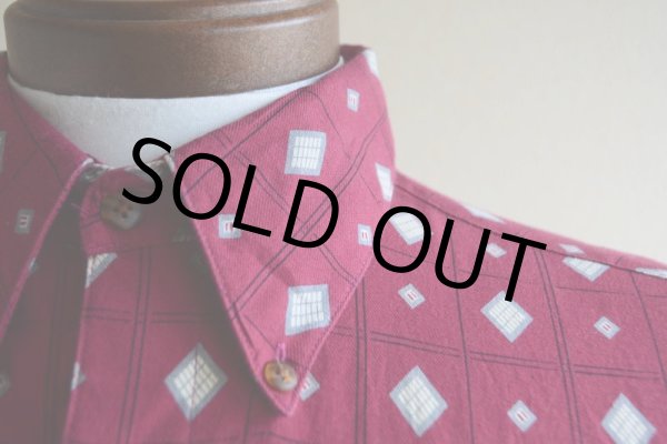 画像7: 1990s SEARS ROEBUCK 総柄BDシャツ  表記M  (7)