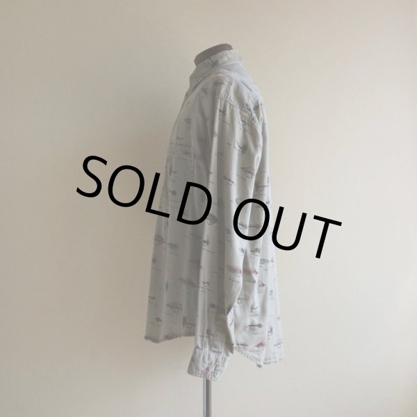 画像4: 1990s ORVIS フライ柄シャツ  表記M  (4)