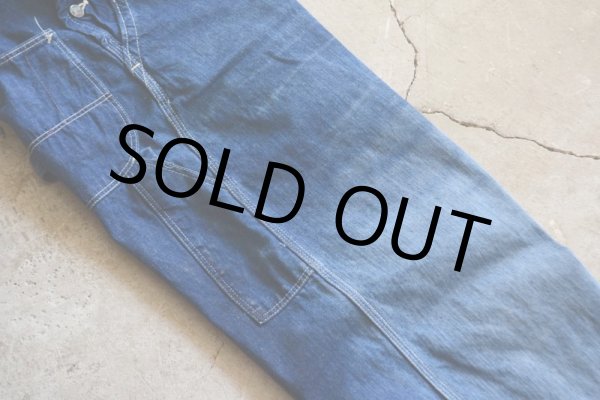 画像16: 1950s SANFORIZED デニムオーバーオール　 実寸W37  (16)