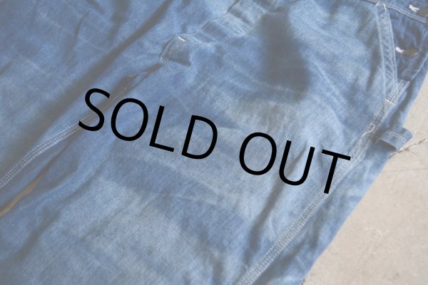 画像6: 1950s SANFORIZED デニムオーバーオール　 実寸W37  (6)