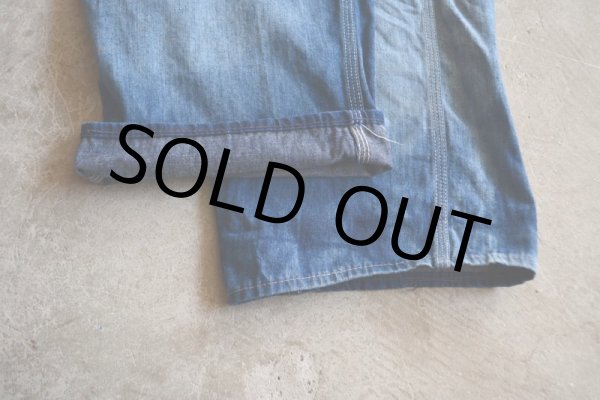 画像9: 1950s SANFORIZED デニムオーバーオール　 実寸W37  (9)