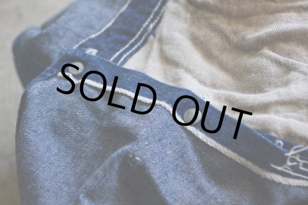 画像18: 1950s SANFORIZED デニムオーバーオール　 実寸W37  (18)