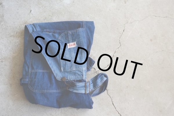 画像3: 1950s SANFORIZED デニムオーバーオール　 実寸W37  (3)