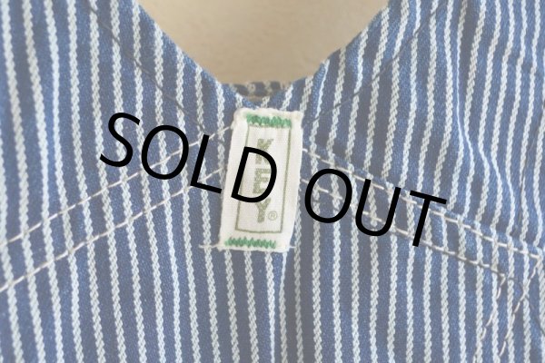 画像11: 1990s KEY Imperial ヒッコリーオーバーオール　 表記w38  (11)