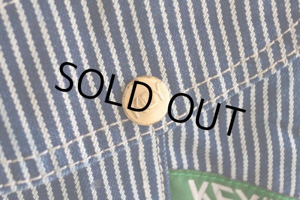 画像6: 1990s KEY Imperial ヒッコリーオーバーオール　 表記w38  (6)