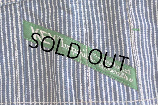 画像5: 1990s KEY Imperial ヒッコリーオーバーオール　 表記w38  (5)