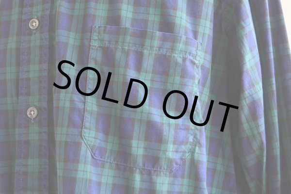 画像8: 1980s L.L.Bean ブラックウォッチBDシャツ  表記L  (8)