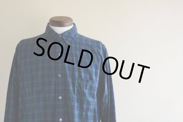 画像5: 1980s L.L.Bean ブラックウォッチBDシャツ  表記L  (5)