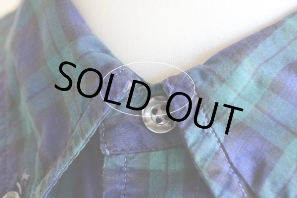 画像7: 1980s L.L.Bean ブラックウォッチBDシャツ  表記L  (7)