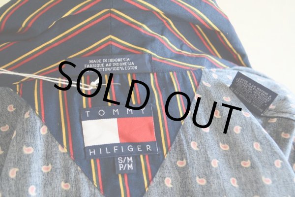 画像13: 1990s TOMMY HILFIGER コットンガウン　 表記S/M  (13)