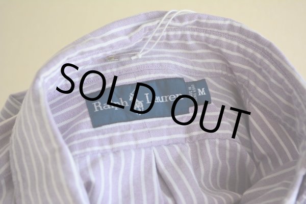 画像13: RalphLauren オックスフォードBDシャツ  ポケット付き  表記M  (13)