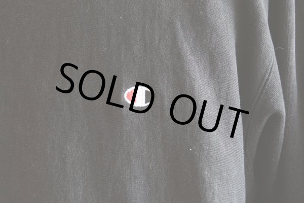 画像8: 1990s Champion リバースウィーブスウェット  目付きBLACK  表記XL  (8)