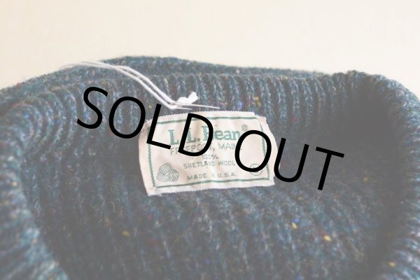 画像11: 1980s L.L.Bean ウールセーター  100% SHETLAND WOOL  表記L  (11)