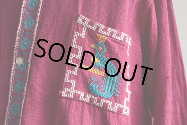 画像7: 1970s グアテマラシャツ　 実寸ML  (7)