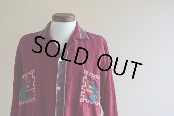 画像5: 1970s グアテマラシャツ　 実寸ML  (5)