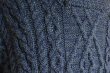 画像10: SHADES OF ARAN ショールカラーフィッシャーマンセーター　 MADE IN IRELAND　 表記L  (10)