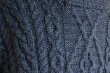 画像10: SHADES OF ARAN ショールカラーフィッシャーマンセーター　 MADE IN IRELAND　 表記L  (10)