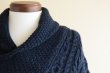 画像6: SHADES OF ARAN ショールカラーフィッシャーマンセーター　 MADE IN IRELAND　 表記L  (6)