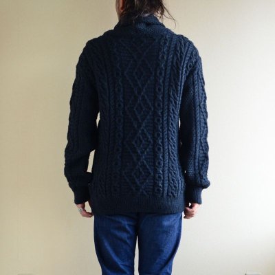 画像3: SHADES OF ARAN ショールカラーフィッシャーマンセーター　 MADE IN IRELAND　 表記L 