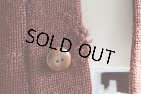 画像15: 1940s〜 Marq't Knit レタードカーディガン　 実寸M  (15)