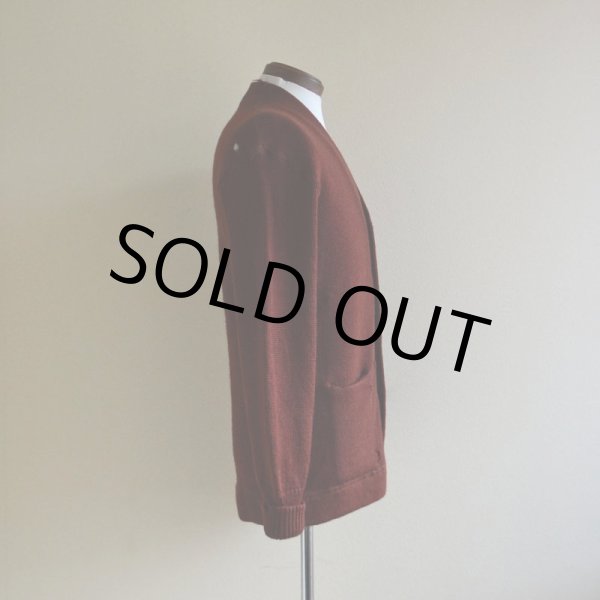 画像2: 1940s〜 Marq't Knit レタードカーディガン　 実寸M  (2)