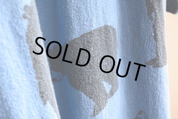 画像10: 1990s MICHIGAN RAG クマ総柄フランネルプルオーバーシャツ　 表記L/XL  (10)