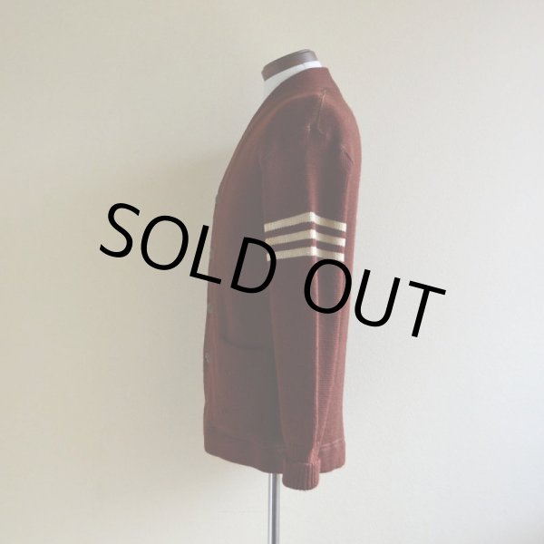 画像4: 1940s〜 Marq't Knit レタードカーディガン　 実寸M  (4)