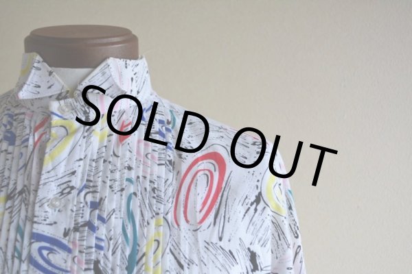 画像6: 1980s L&M FASHIONS ウィングカラーシャツ　 表記M  (6)