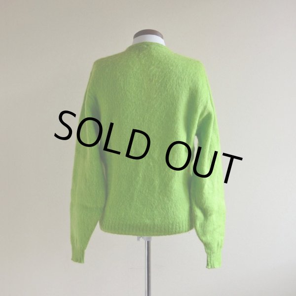 画像3: 1960s-70s ARENA モヘアカーディガン　 ライムグリーン　 表記M  (3)