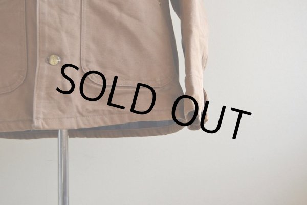 画像10: 1990s Carharttブラウンダックカバーオール  裏ブランケット付き  実寸L  (10)